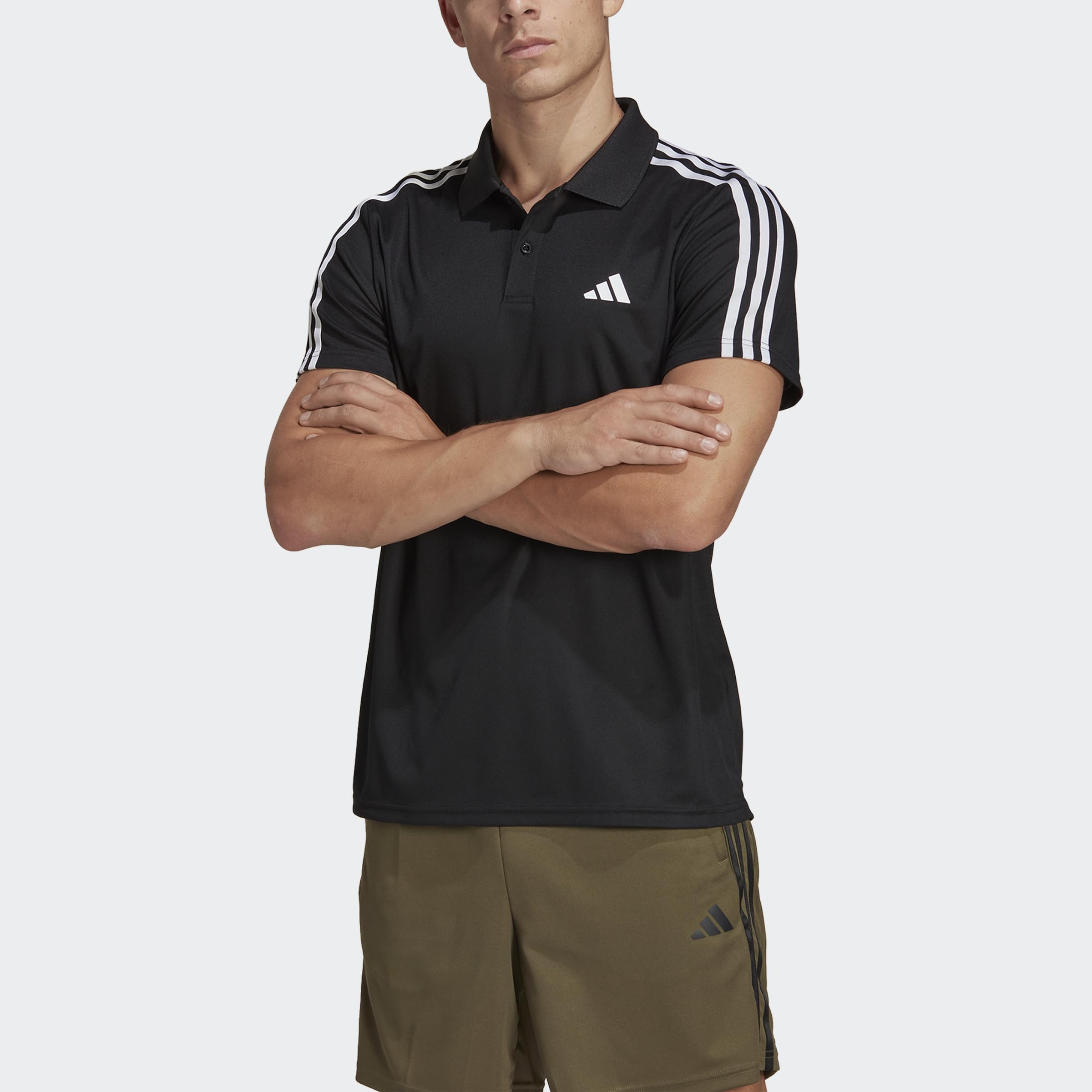 adidas Train Essentials piqué 3-Stripes Training Polo Shirt Polo Manica Corta Uomo