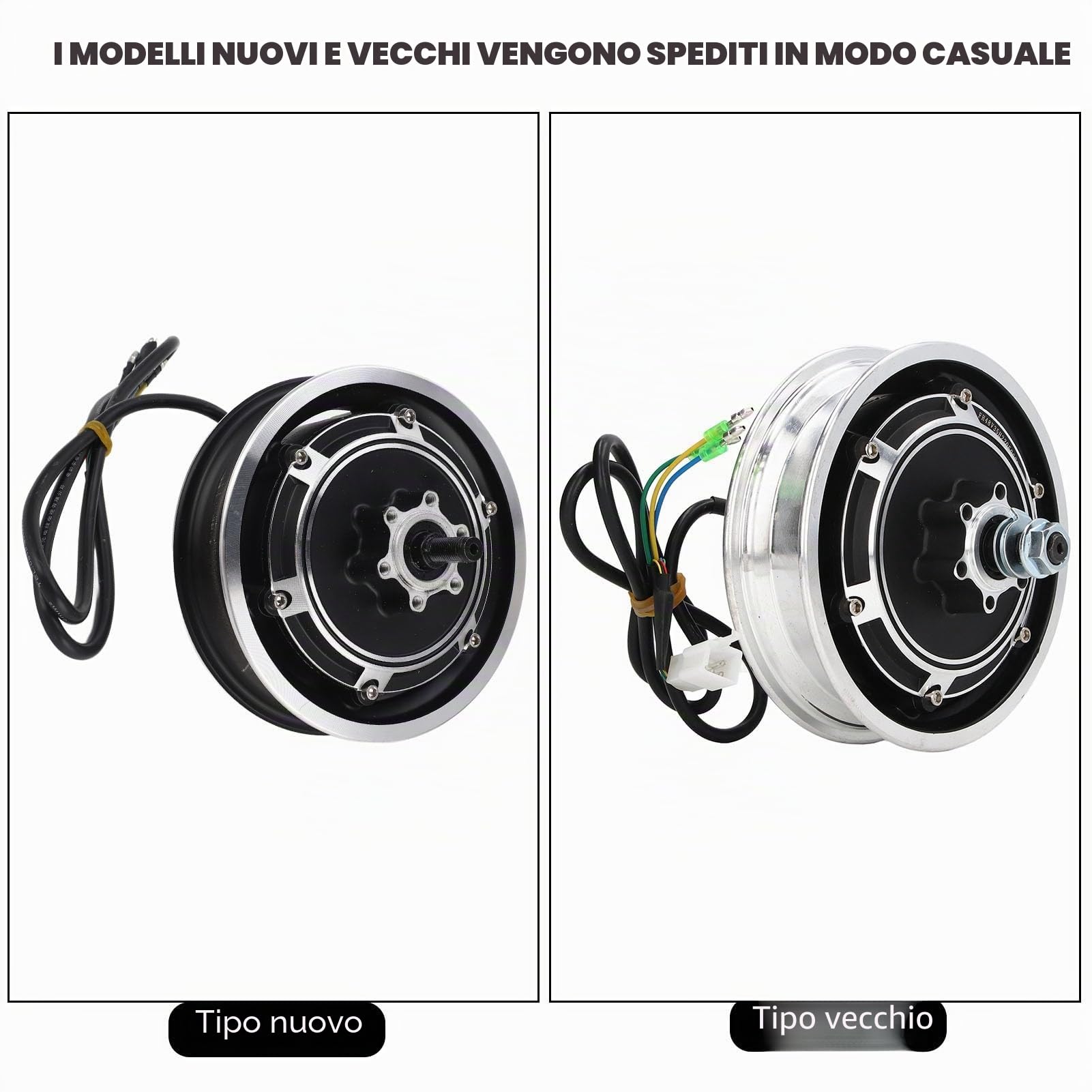 Motore del per Scooter Elettrico 48V 1000W per Pneumatico Esterno da 10 Pollici Ruota in Lega di Alluminio Funzionamento Silenzioso Alta Efficienza Durevole