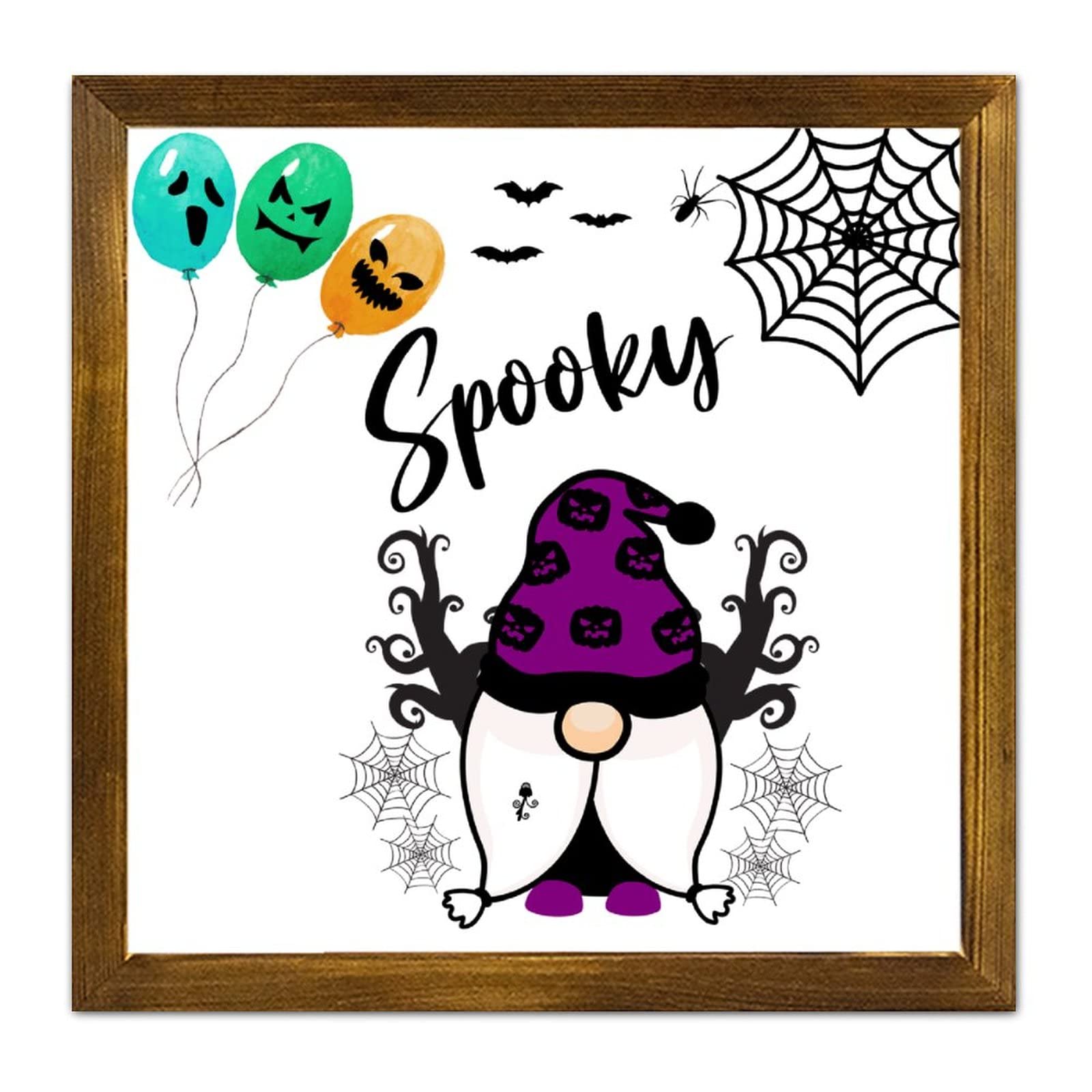 Décoration murale en bois chic de 30,5 cm pour sublimer votre salle à manger à Halloween