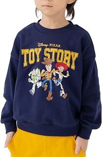 [chil2] トイ・ストーリー トレーナー 子供服 キッズ ベビー服 長袖 男の子 裏毛 スウェット ディズニー Disney ウッディー バズ・ライトイヤー TOY STORY 80 90 100 110 120 130cm