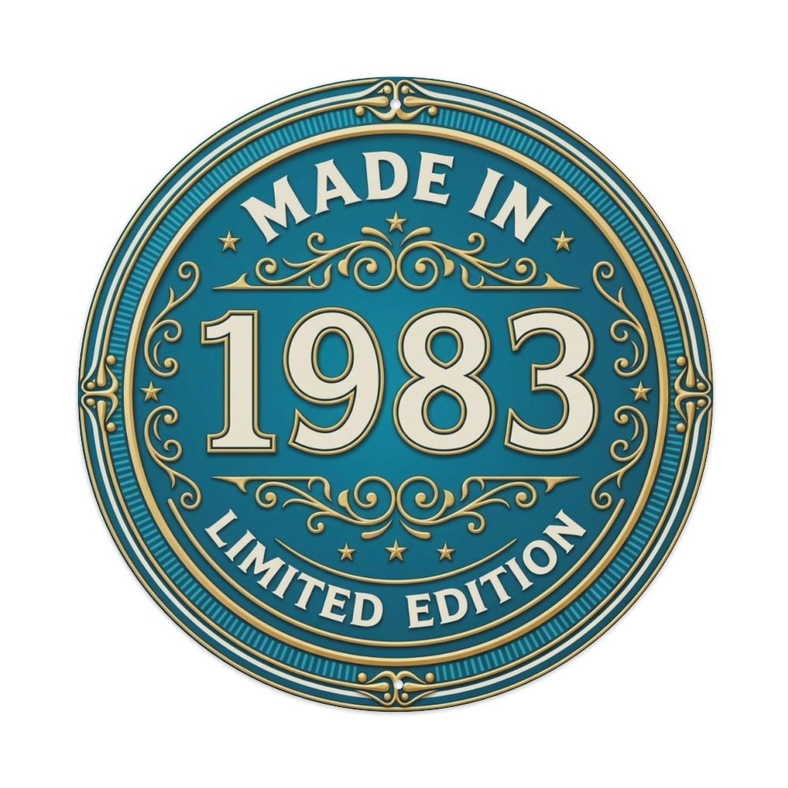 Okahys 8X8inch(20X20cm) Made In 1983 Limited Edition Metal Tin Sign