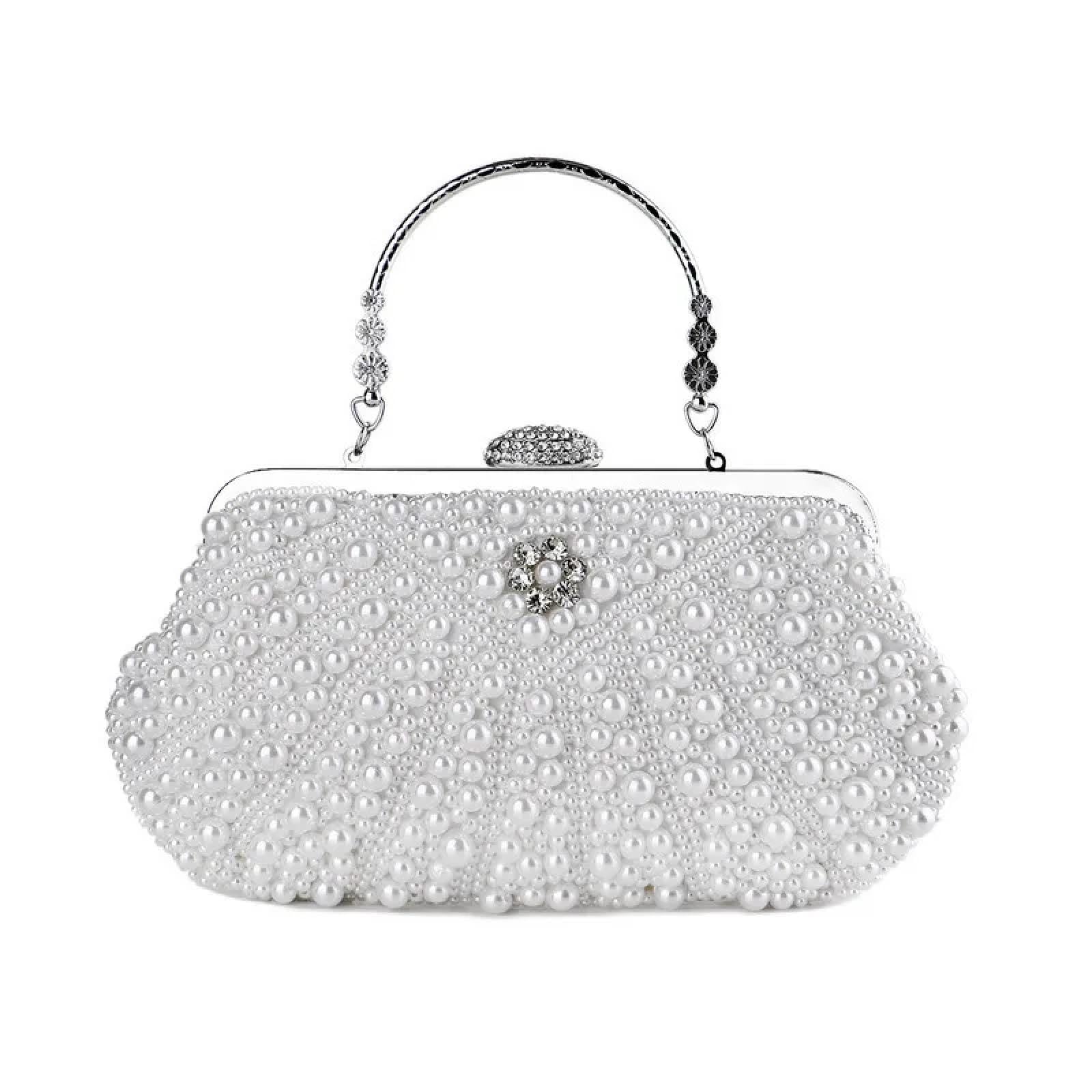 Abendtasche Damen Clutch Damen Perlen Perlen Clutch Abend Handtaschen Für Braut Hochzeit Clutches Geldbörse Prom Party Taschen