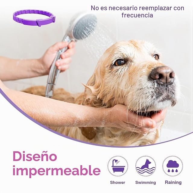 Foto 6 de 7 de 2 Pieza Collar Calmante 62cm para Perros Medianos Grandes y Gatos Ajustable
