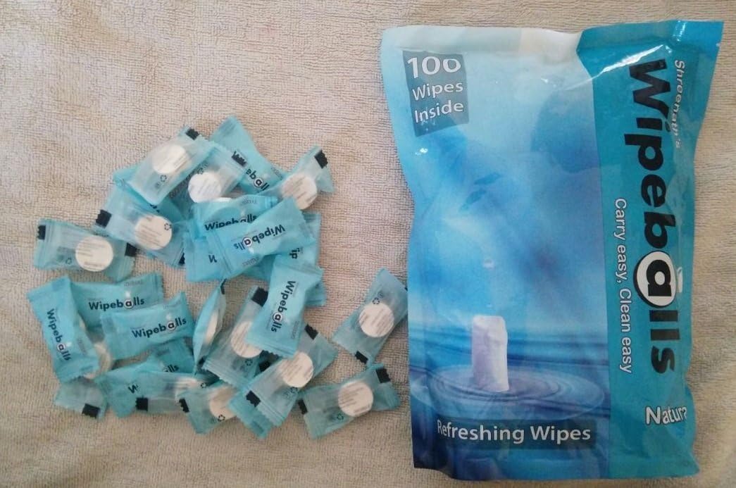 Wipes Ball Facial Tissue Compressed Napkin - Pack of 100