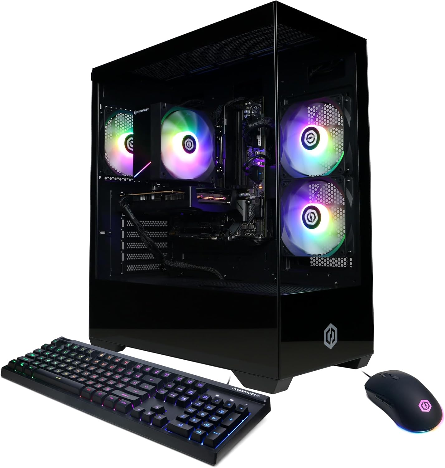 CyberPowerPC Gamer Xtreme Gaming PC, Intel Core i5-14400F 2.5GHz, GeForce RTX 5060 8GB, 16GB DDR5, 1TB PCIe 4.0 SSD, WiFi Ready & Windows 11 Home (GXiVR8060A47)
