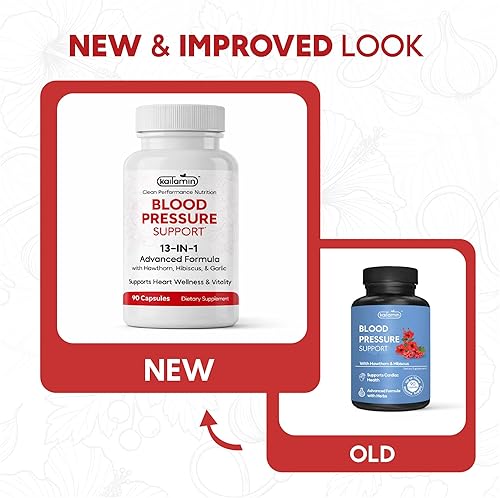 Miniatura 2 de Suplemento de apoyo para la presión arterial, suplementos de apoyo a la circulación y salud cardíaca, fórmula 13 en 1 con suplementos de bayas de