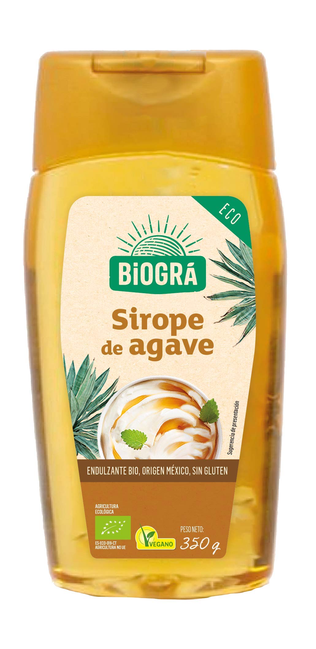 BIOGRÁ Sirope de Ágave Endulzante Natural 350 g