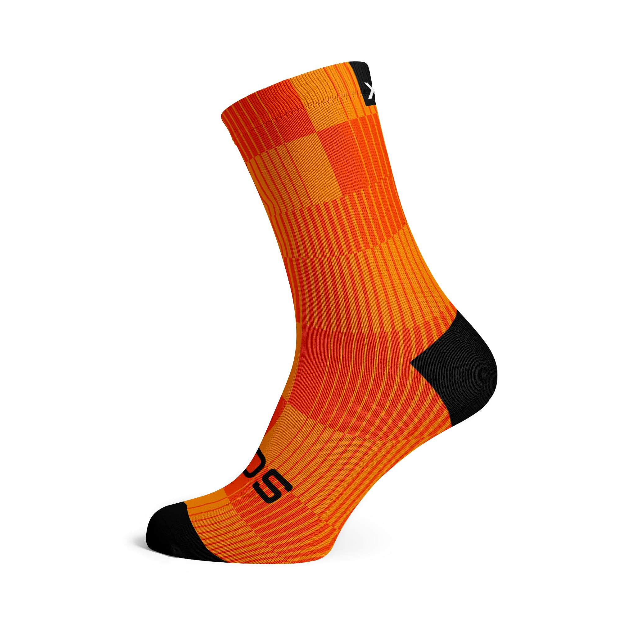 Sox Footwear Slight Orange Crew Socks, orange, 42-47