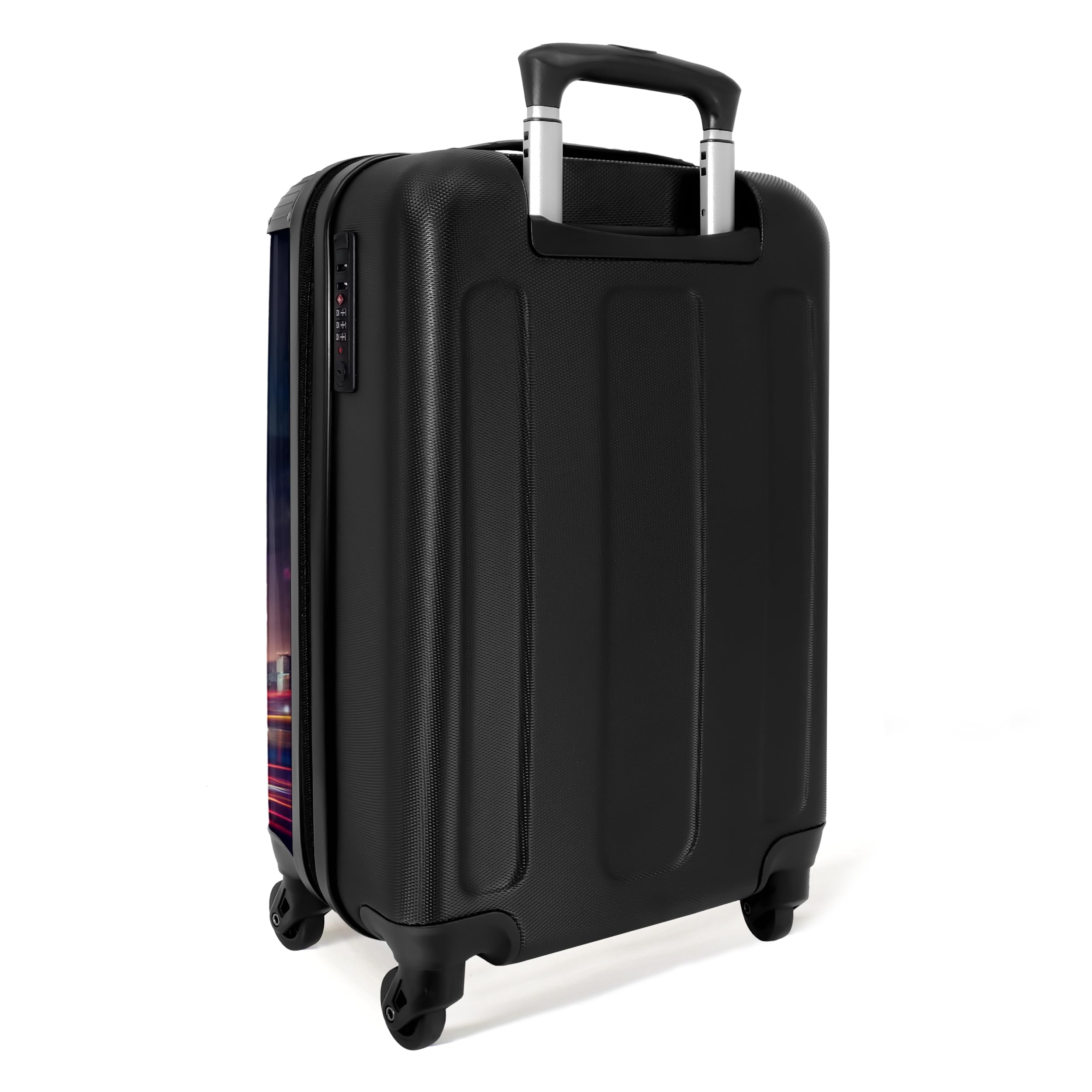 NoBoringSuitcases.com Valigia Trolley Personalizzabile per Bambini, 55x40x20 cm (Basket-ball - Blu Scuro)
