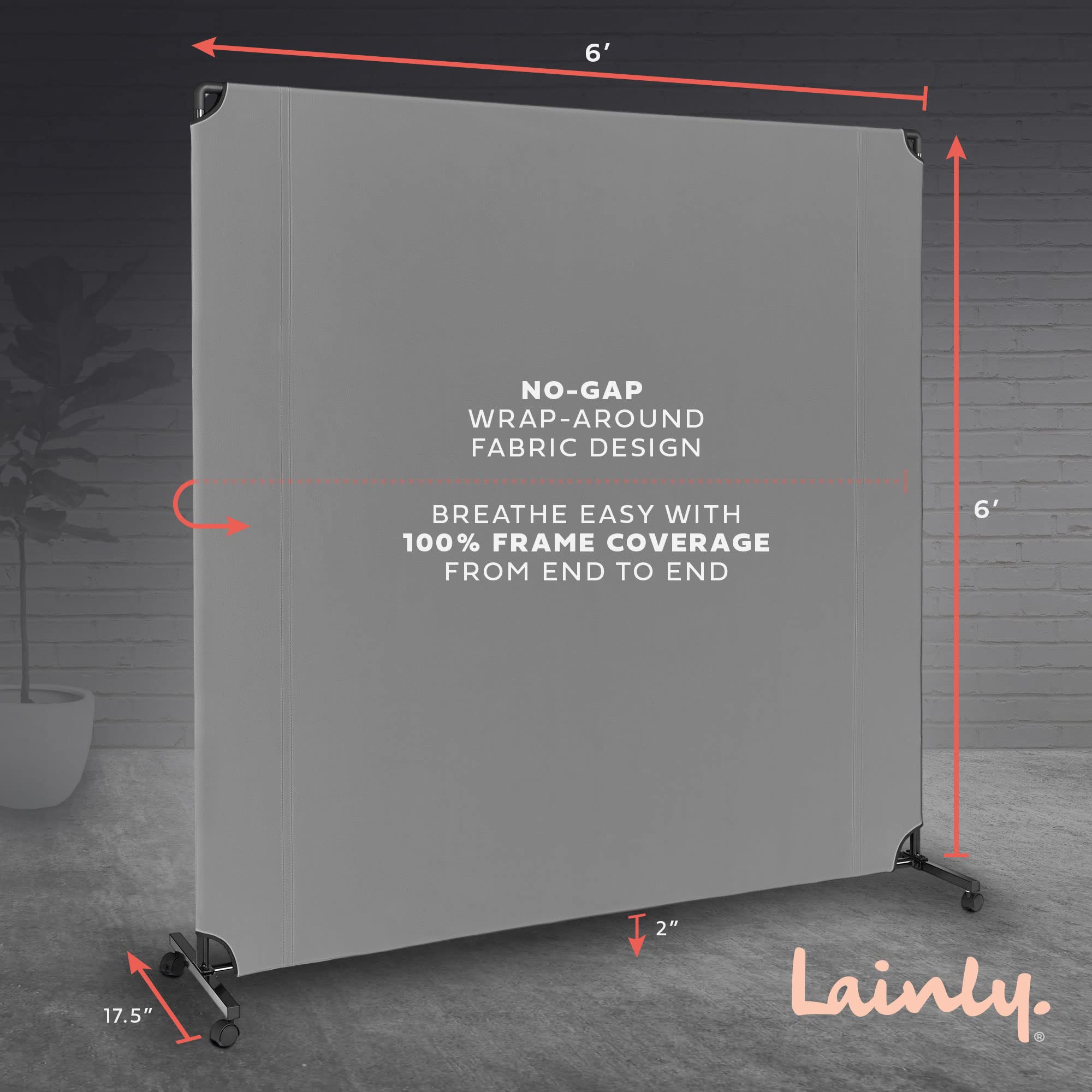 Lainly Rolling Room Divider Wall Partition Room Dividers Made in North America. Temporary Wall