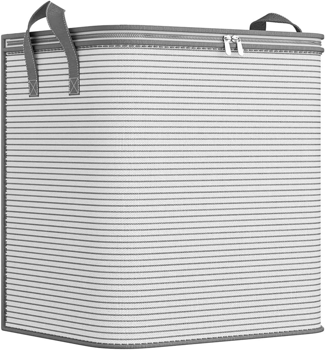 3PCS Large Capacity Clothes Quilts Storage Bag Foldable Blanket Storage Containers with Handle for Organizing Bedroom W