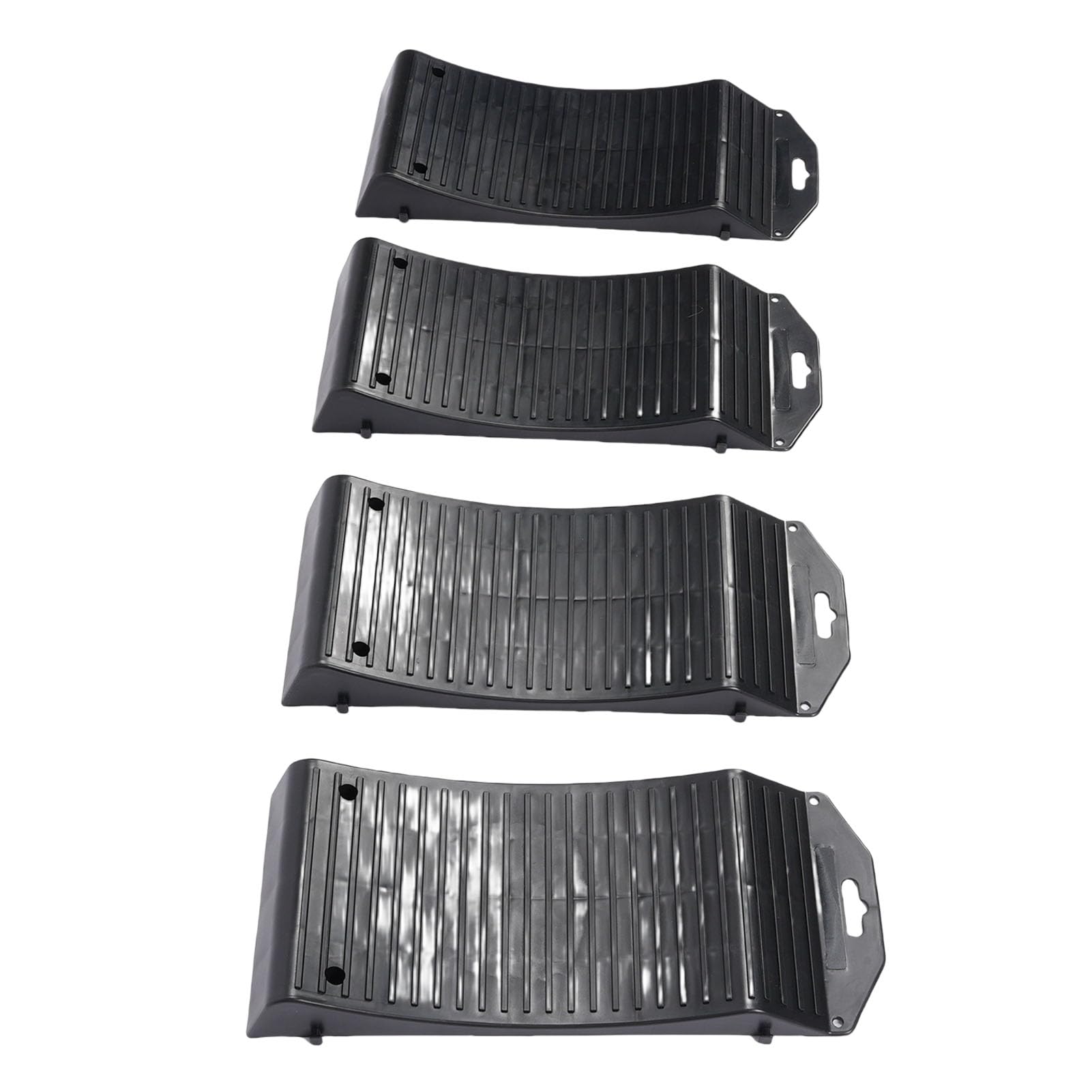 Dpofirs Ensemble de Rampes de Roues pour Pneus de Voiture, Rampe de Rangement pour Véhicules Robustes, 4 Pièces pour Voitures de Sport de Luxe, en Polypropylène Antidérapant