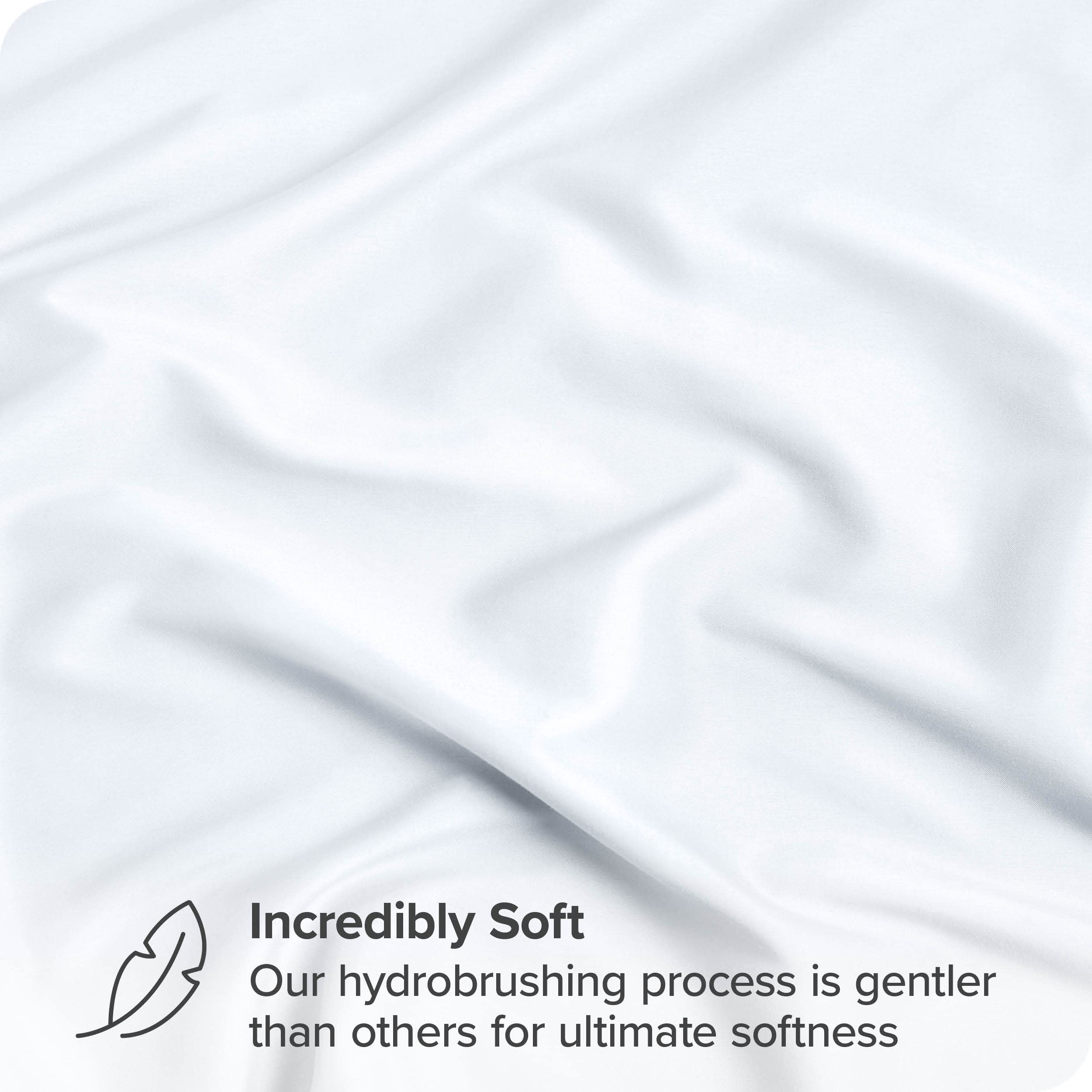Bare Home 2-Pack Fitted Bottom Sheets Twin XL - Premium 1800 Ultra-Soft Microfiber - Deep Pocket (Twin XL, White)