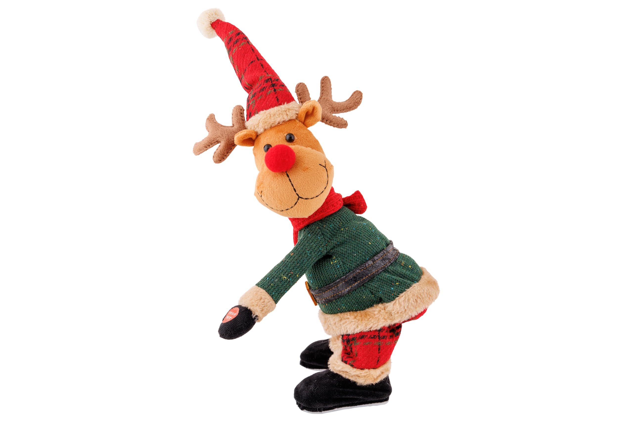 Renne de Noël animé pour décoration de salon festive et joyeuse