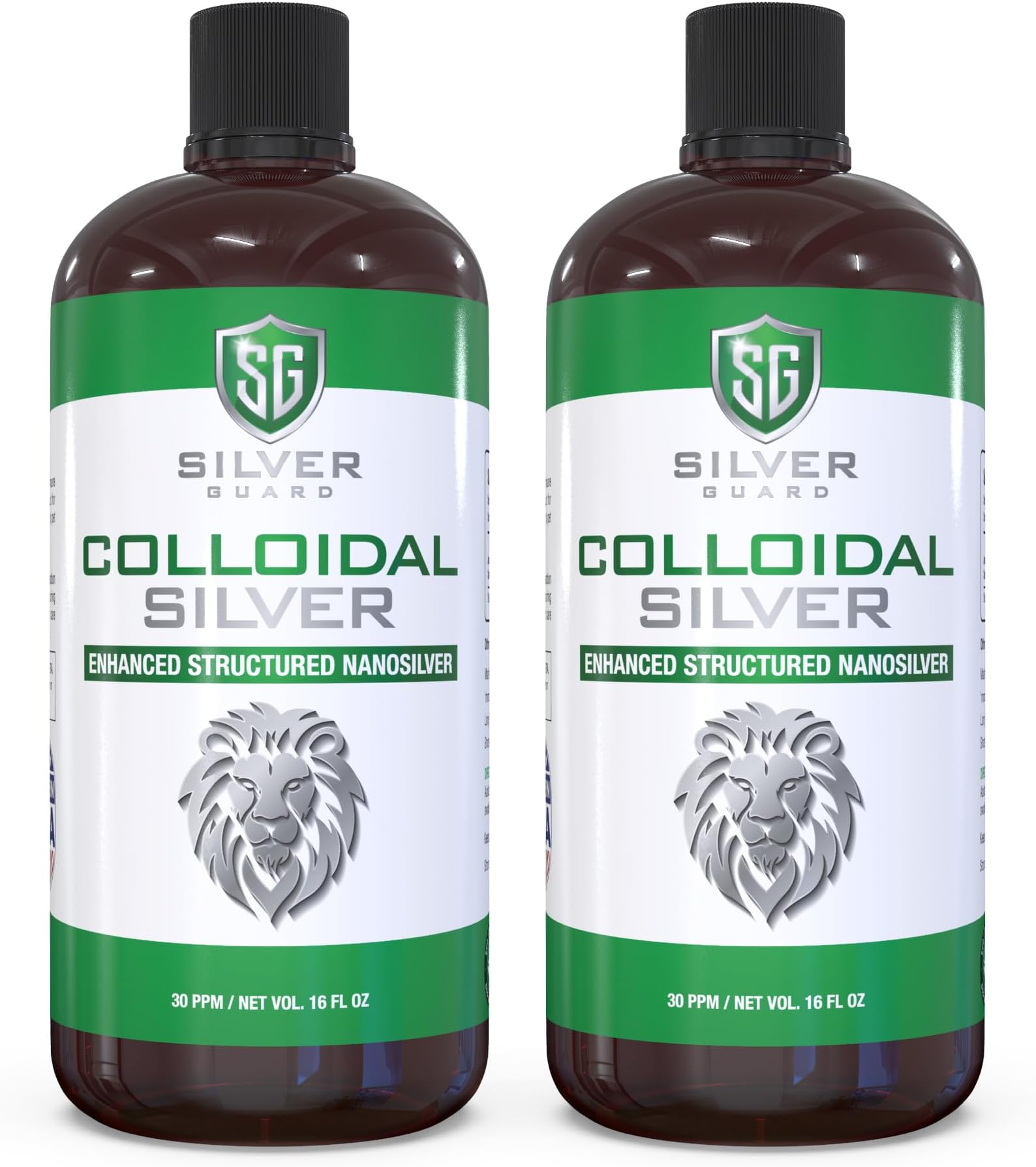 **Enhanced Colloidal Silver Liquid – Ultimate Immune Support Supplement | Immunity Boost & Immune Booster for Adults | Silver Water Solution for Immune Defense | 30 PPM Structured Silver | 2 Pack**
