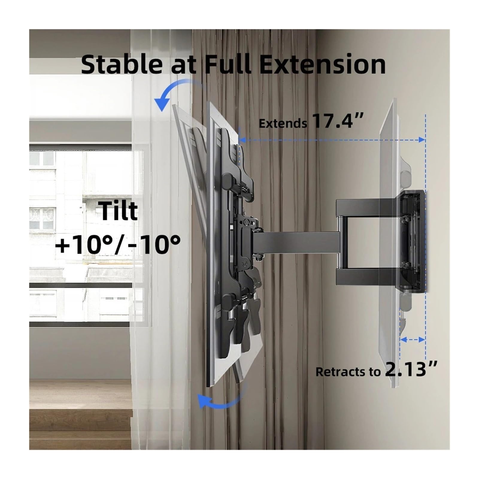 Soporte De Pared For TV De Movimiento Completo