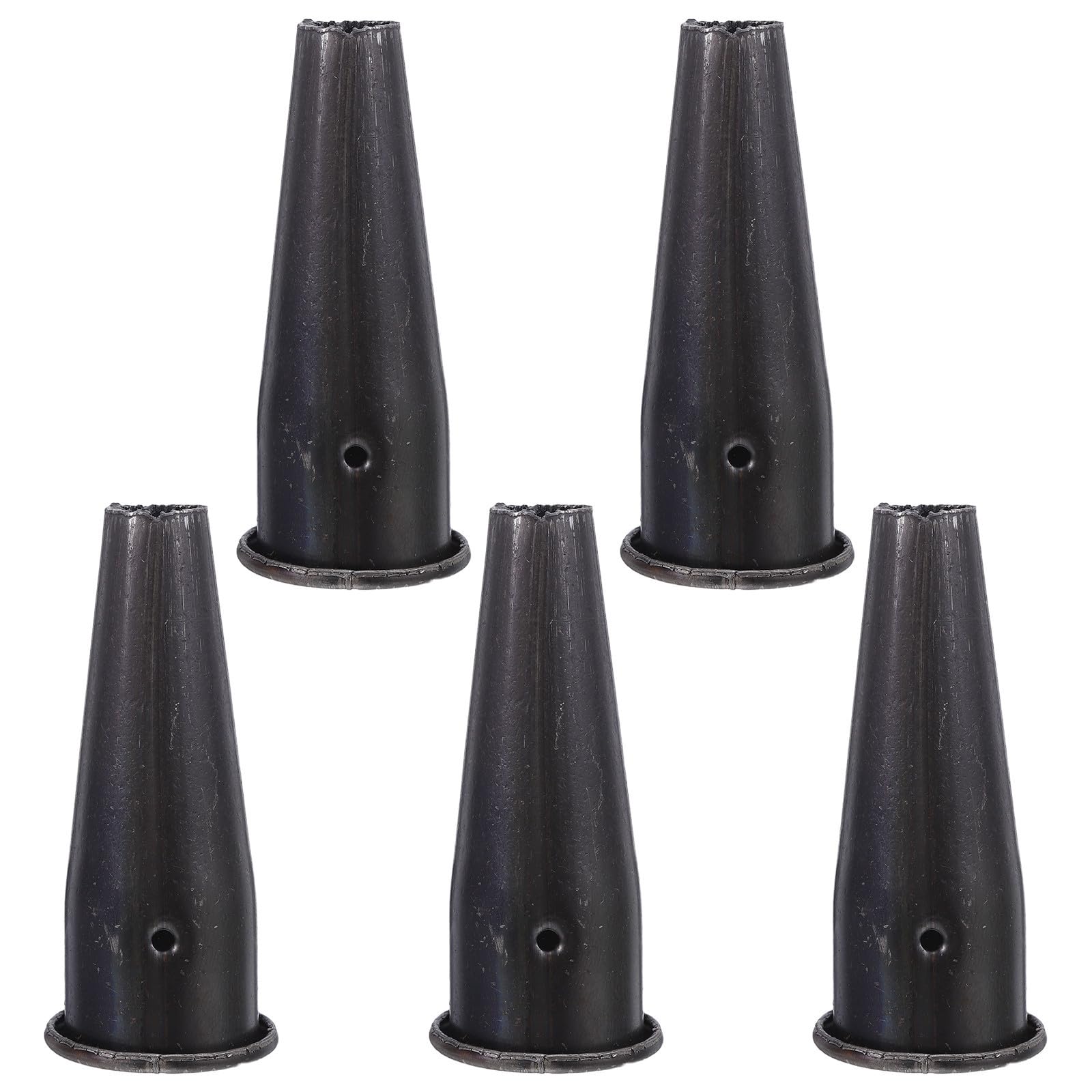TOYANDONA 5 Pcs Heavy Duty Manganese Steel Replacement Ferrule for Hoe and Garden Tool Handle Connector, Compact and Lightweight Wood Sleeve, for Gardening Tasks and Handle Replacement