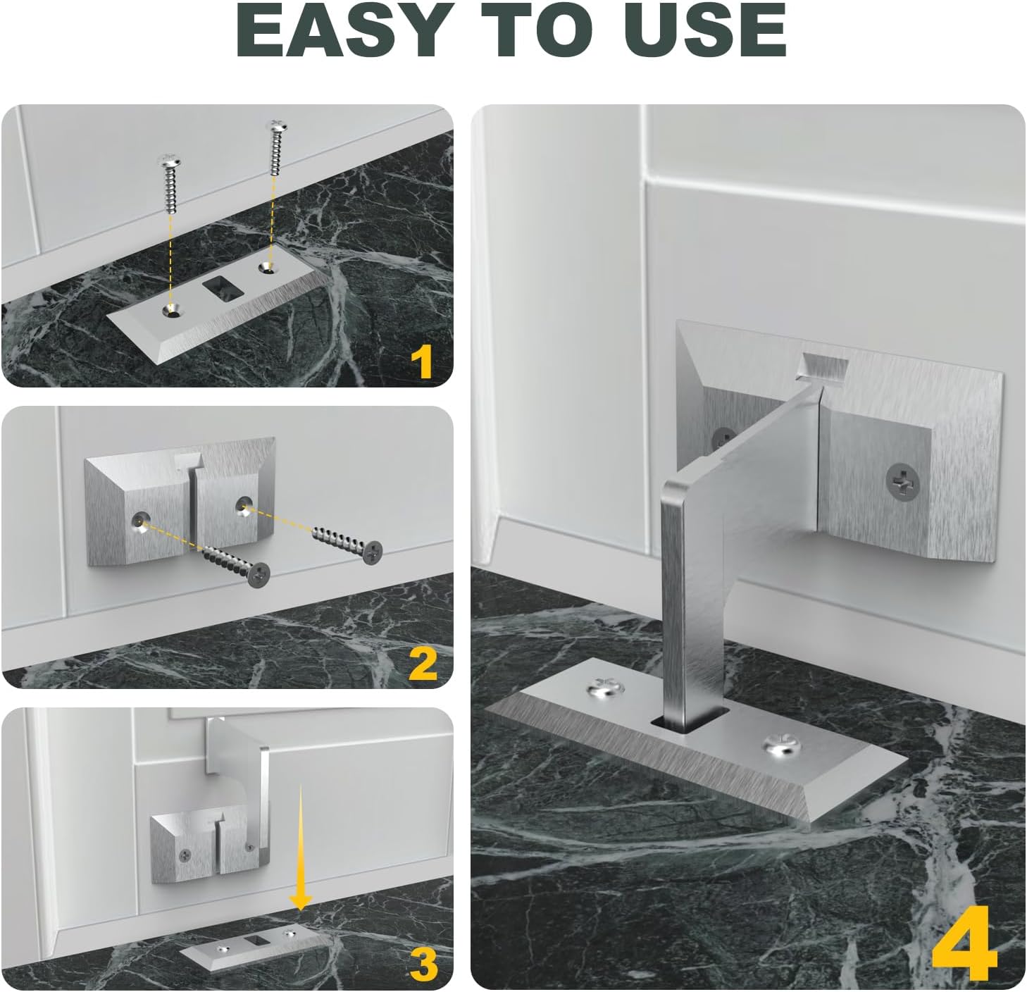 Door Brace/Door Barricade Security Bar Anti-Kick Door to Prevent Entry Robbery/Thieves Fit for Swing Doors