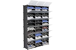 12-Tier Portable Shoe Rack Organizer, 72-Pair Tower