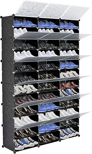 Organizador portátil de 12 niveles 72 pares de zapatos 36 rejillas estante de almacenamiento soporte expandible para tacones botas pantuflas color