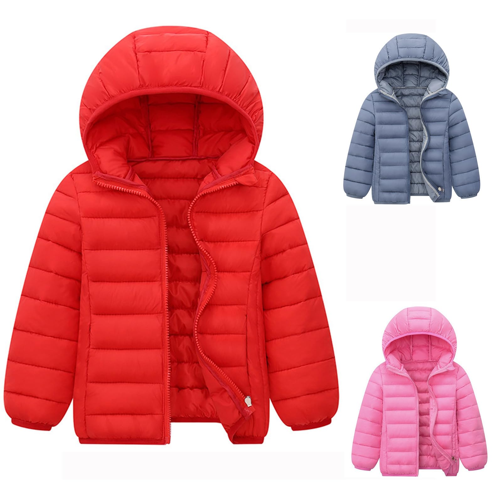 Piumino 100 Gramerimi Bambino Leggeri Cappotti per Ragazzi e Ragazze Giubbotto 100 Grammi Ragazza Giacca Invernale Bambino Caldo e Confortevole Giacca Trapuntata in Piumino