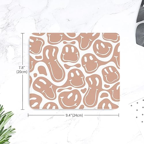 Miniatura 7 de Seorsok Alfombrilla cuadrada para mouse con textura de alta calidad, diseño de hippie, diseño de mouse con textura de alta calidad, base de goma