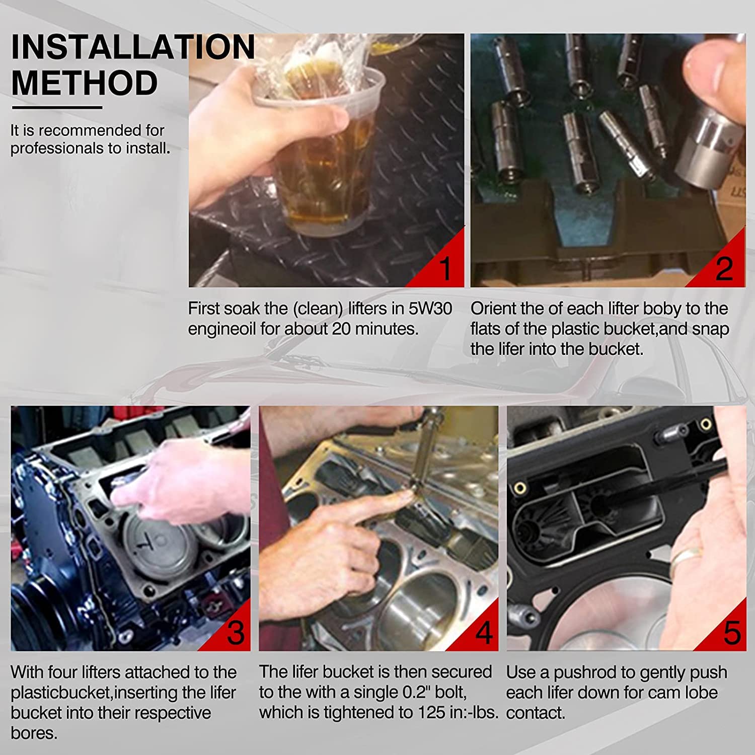 AFM DOD Valve Lifter Set & Guide Trays Chevy GMC 5.3 6.0 Active