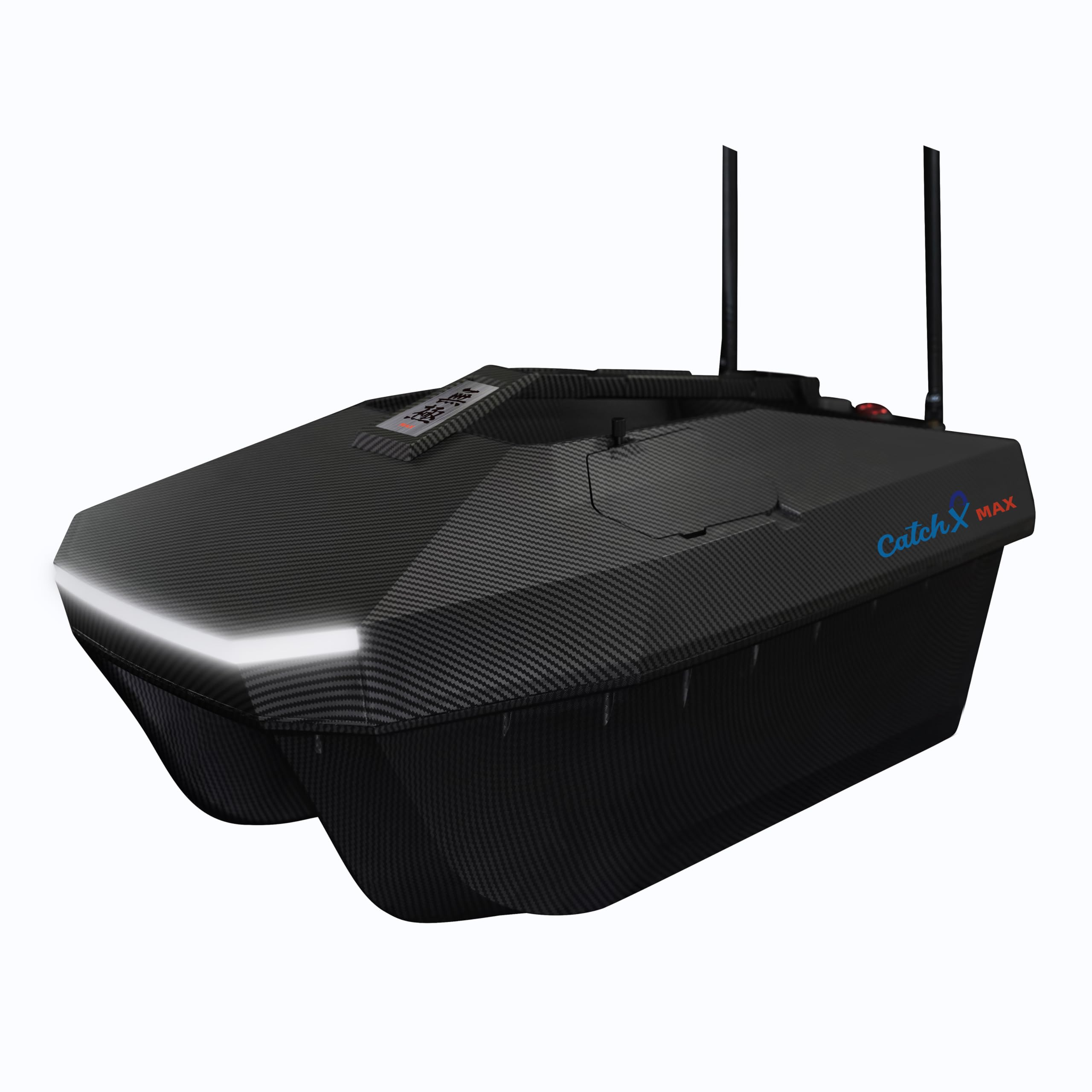 Rippton CatchX Max GPS Bait Boat for Carp Fishing, Precision Fishing Accessories with 3kg Hopper, 400m Range, App Navigation, Quiet Motor, 4 Hour Runtime, Sonar Ready Design