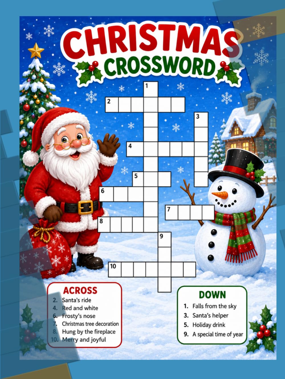 MERRY CHRISTMAS WORD SEARCH BOOK: "Festive Puzzles for the Whole Family: A Christmas Word Search Book for Kids, Teens, and Adults"