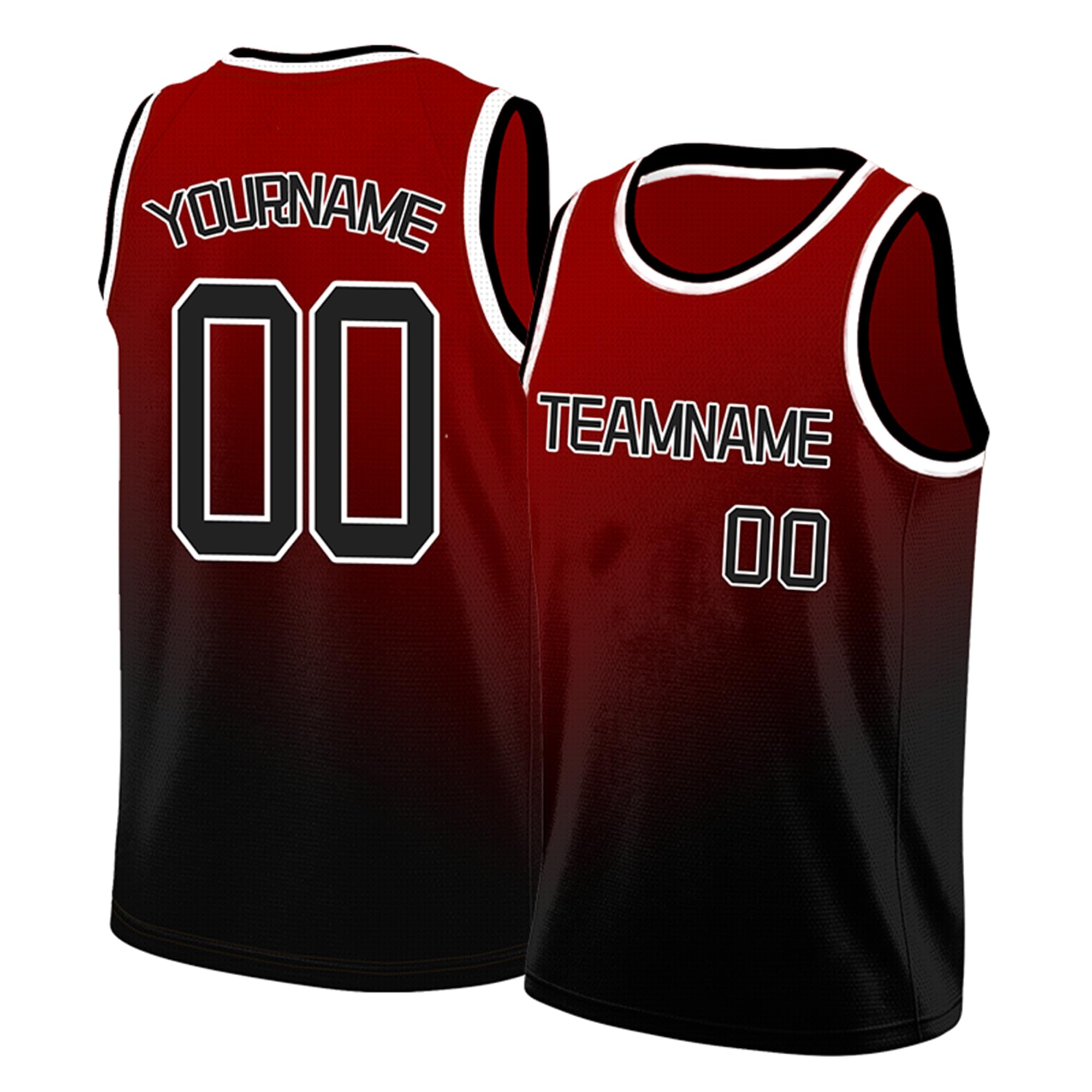Custom Basketball Jersey - Printed or Embroidered Team Name, Number &amp; Logo, Athletic Shirt for Men, Boys &amp; Youth