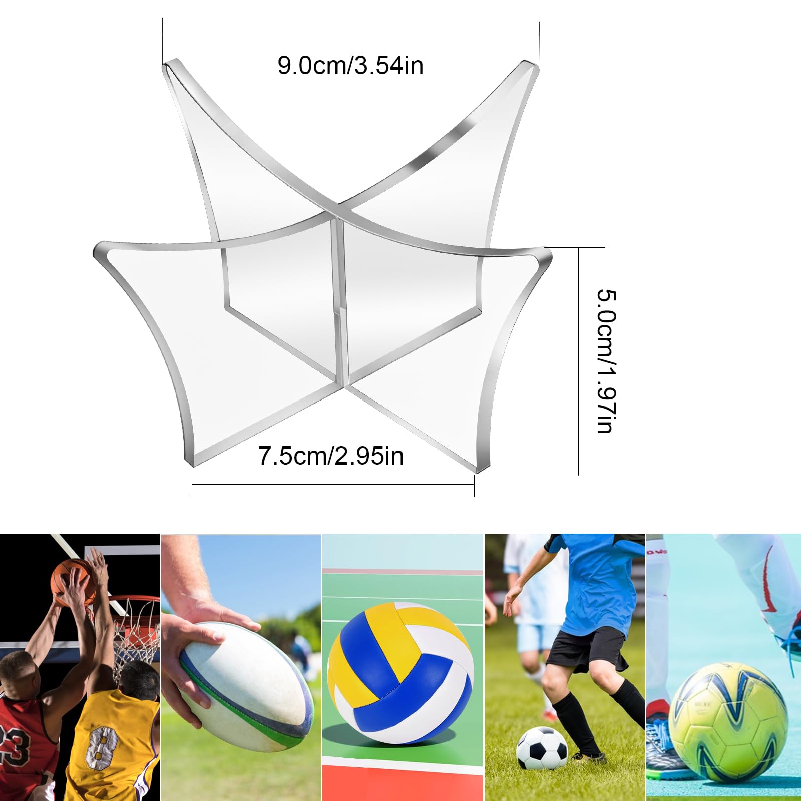 Tiardey Esposore Per Palline In Acrilico, Trasparente, Per