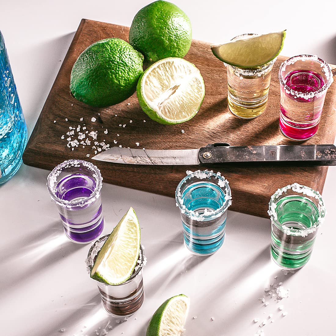 Image secondaire de Lot de 6 verres à shot colorés empilables - 50 ml - FLOW Barware