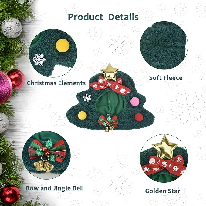 Gorro Navideño para Perro, XL, Cálido, Santa Claus, Rojo miniatura 5