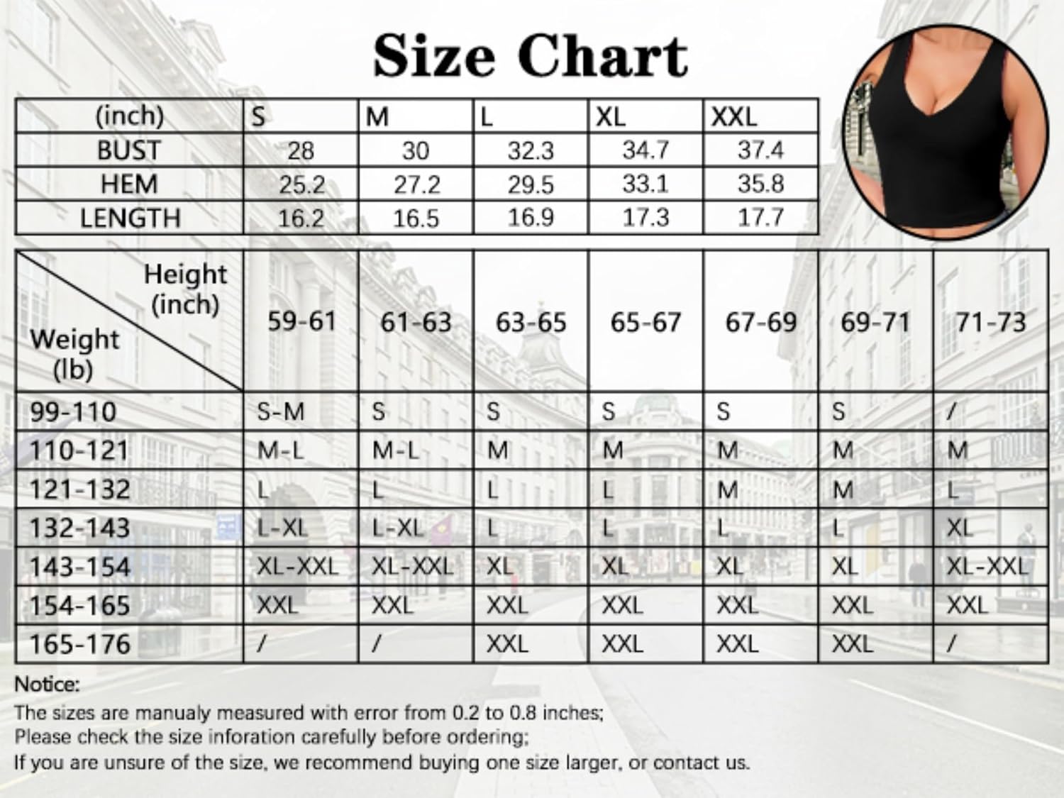 Women's Sexy V Neck Crop Tops Sexy Trendy Double Lined Tank Tops Going Out Sleeveless Basic Top - Image 6
