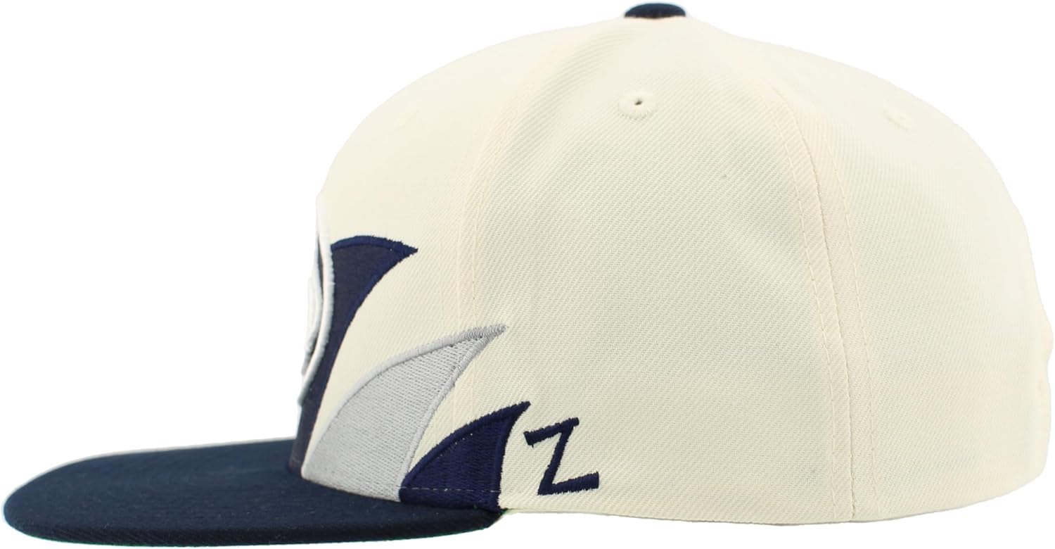 ZHATS Standard NCAA Officially Licensed Hat Flat Snapback Z11 Retro Sharktooth, Team Color, One Size - Image 3