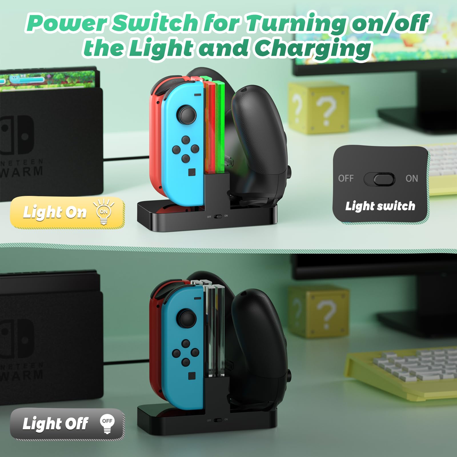 Amazon | FastSnail コントローラー充電器 Nintendo Switch & OLED