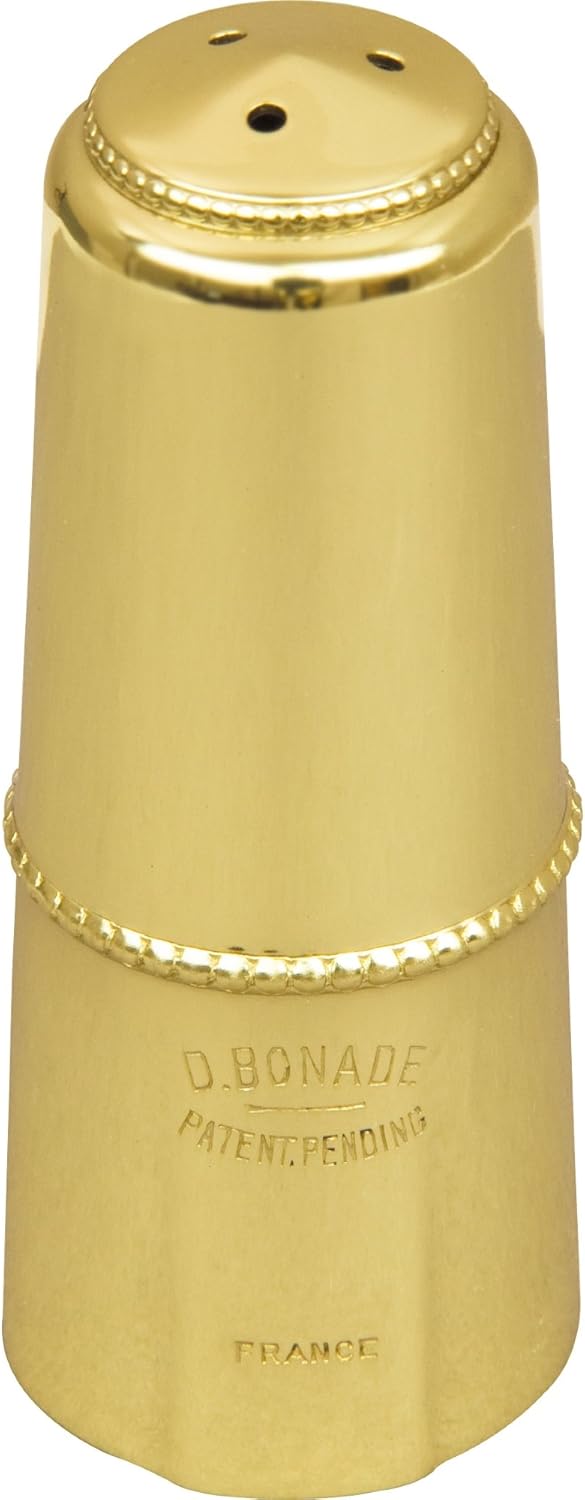 Bonade 2254UGC Inverted Alto Saxophone Mouthpiece Cap - Gold Lacquer