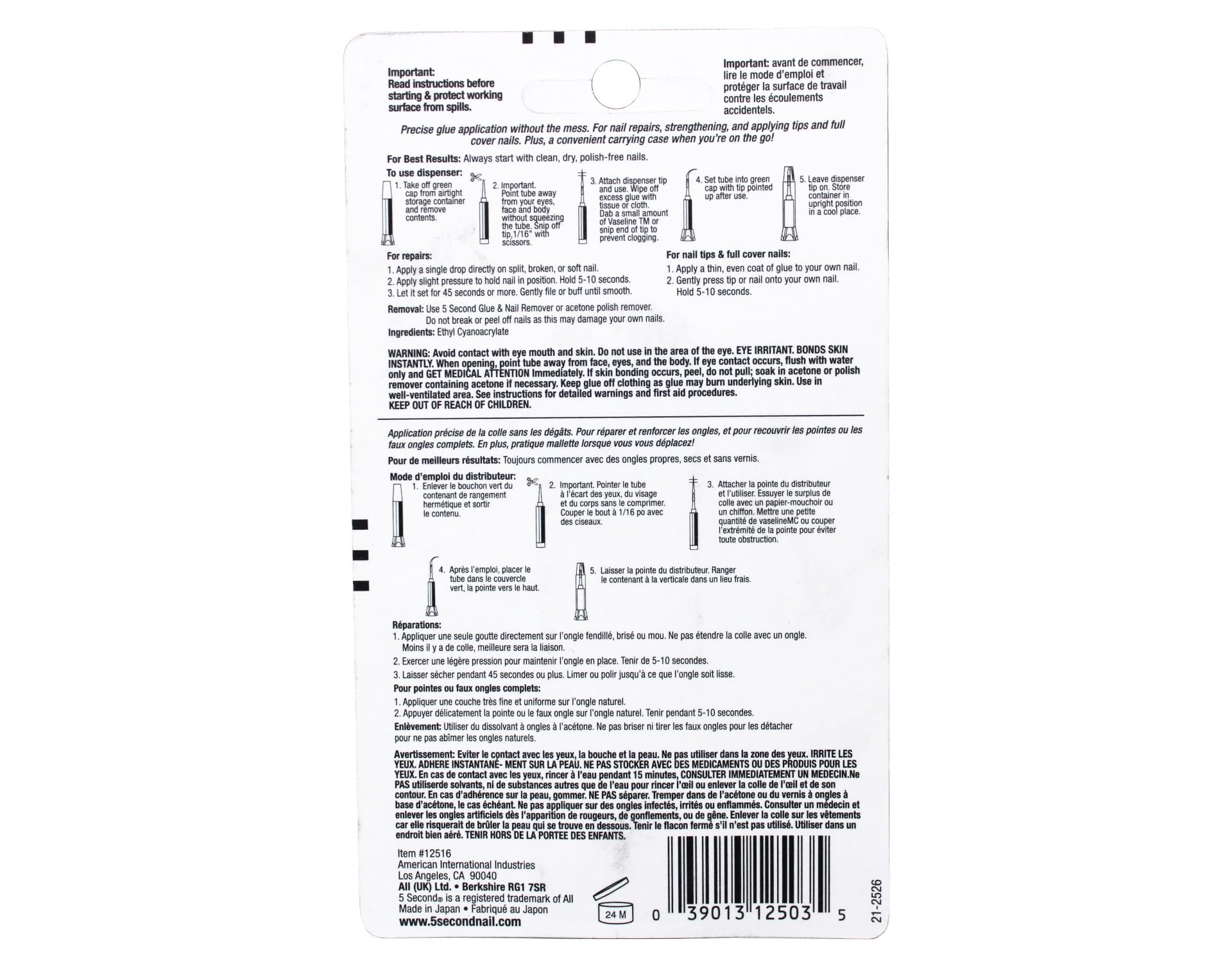 Salon Nail Glue 2 Gram (Pack Of 48)