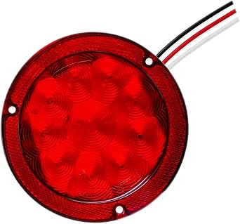 Dream lighting RV Tail Lights 5.4 Inch Round Brake Light with Reflex Lens