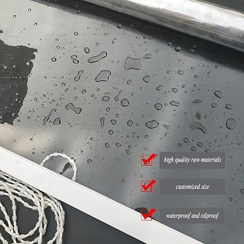 Roller Shades Blinds Grade Clear Transparent, Transparent Roller Shades, PVC Clear Vinyl Waterproof Curtain with Hooks, Vinyl Plastic Roll Up Blinds with Fittings Size : 110x250cm/43.3x98.4in