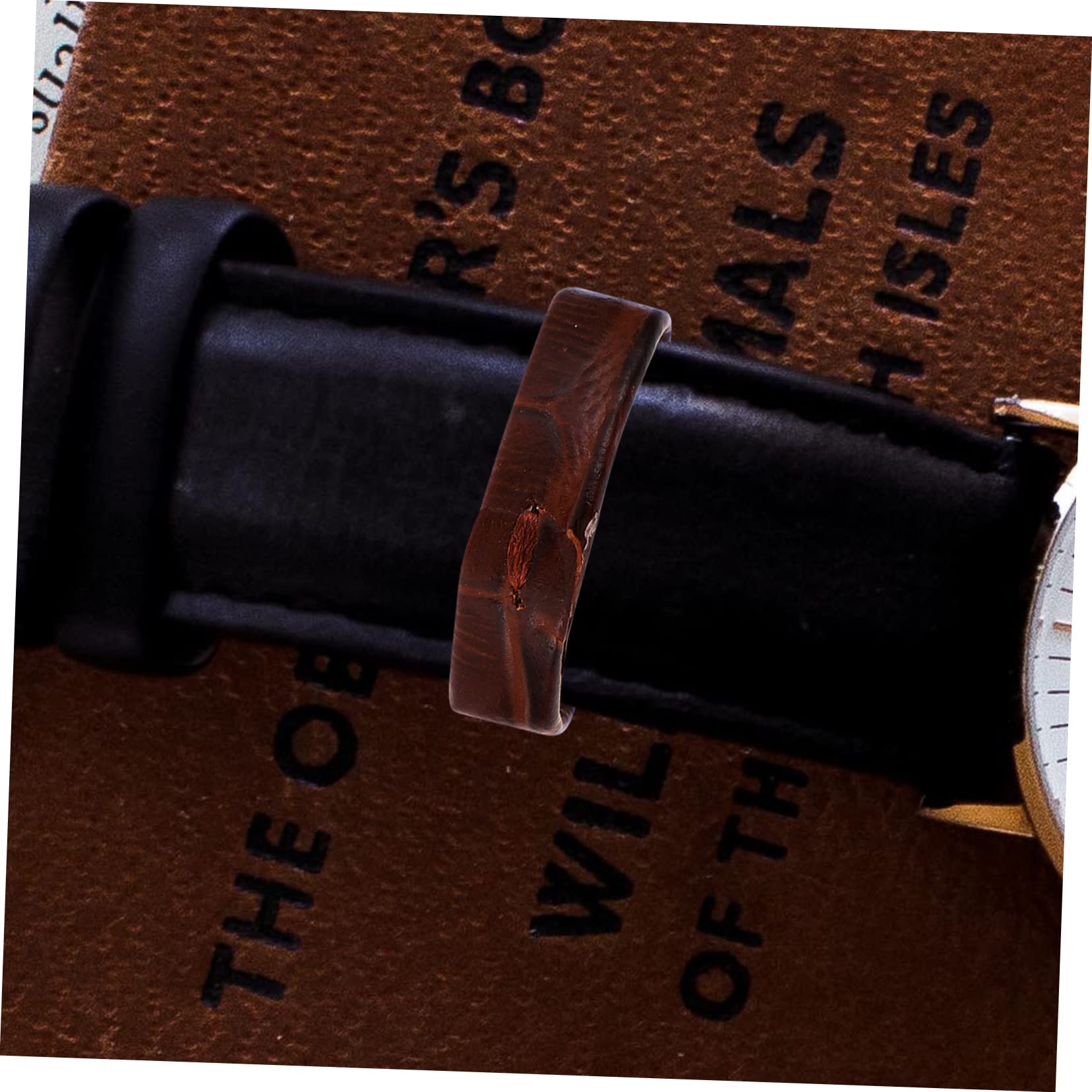 GALPADA 30pcs Wear-resistant Leather Watch Band Flexible Replacement Straps for Watchbands Comfortable Fastener for Watch Strap Accessories Deep