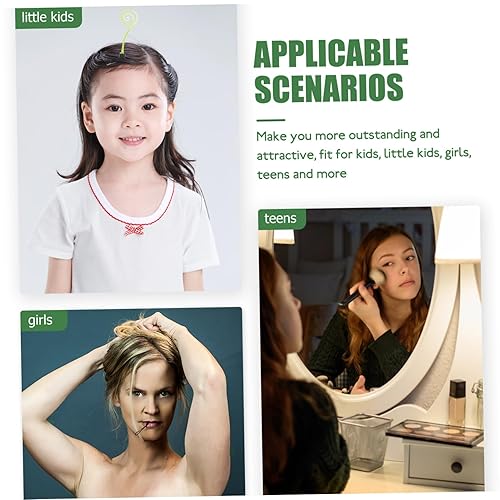 Miniatura 5 de FOMIYES Accesorios para el cabello para niñas, 30 unidades, pinzas para el pelo de plantas de simulación, brotes de frijoles, pinzas para el cabello