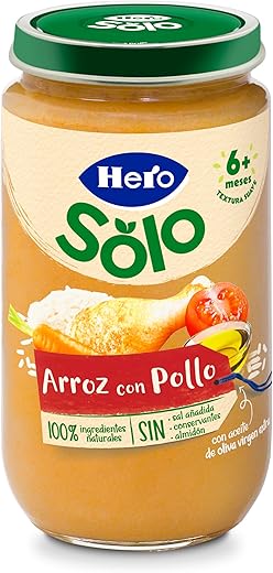Hero Baby Tarritos de Arroz con Pollo, 235g