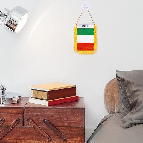 Miniatura 166 de ZXvZYT Bandera argentina colgante de ventana argentina de 3 x 5 pulgadas, mini banderas argentinas para decoración de espejo retrovisor, con ventosa