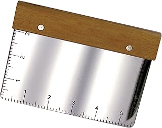 Fox Run Dough Scraper and Cutter, Stainless Steel With Measurements