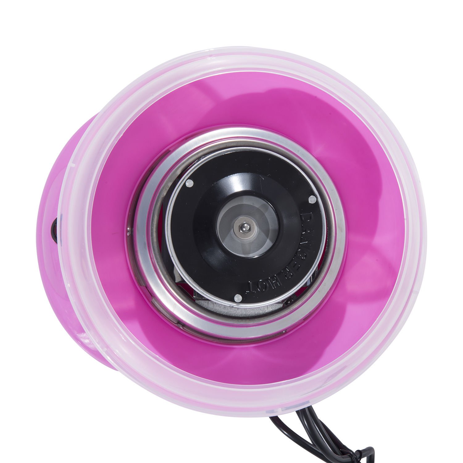 HOMCOM Macchina per Zucchero Filato in PP, Acciaio Inox e Alluminio 450W 27 x 26 x 18cm Rosa