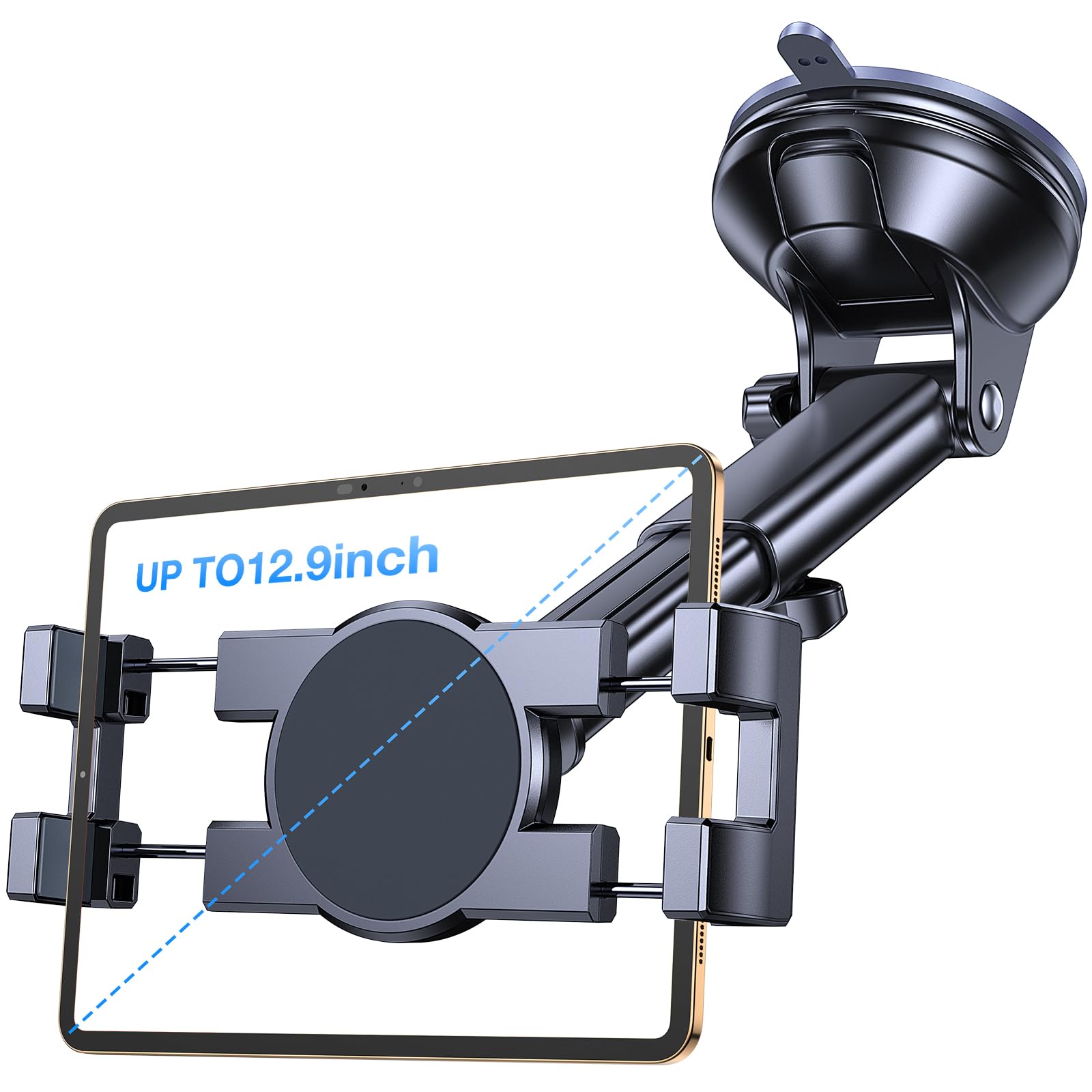 Photo 1 of Tablet Holder for Car iPad Holder for Car?Windshield+Dash?Suction Cup ipad Mount for Truck Stand?360° ?Tablet Car Mount soporte de telefono para carro for All 4.7"-12.9" Apple iPad Samsung Galaxy Tab