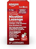 Vista 1 de Yaxa Basic Care Mini pastilla Polacrilex de nicotina de 4 mg, ayuda para dejar de fumar, sabor a hielo de cereza, 27