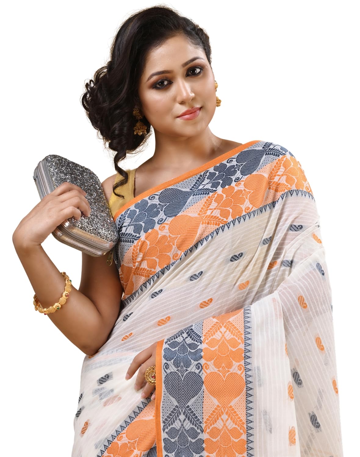 dB DESH BIDESH Women’s bengali tant saree pure cotton summer cotton sarees pure taant daily, wear handloom nayanchuri tren... - Review, Price and Buying Guide