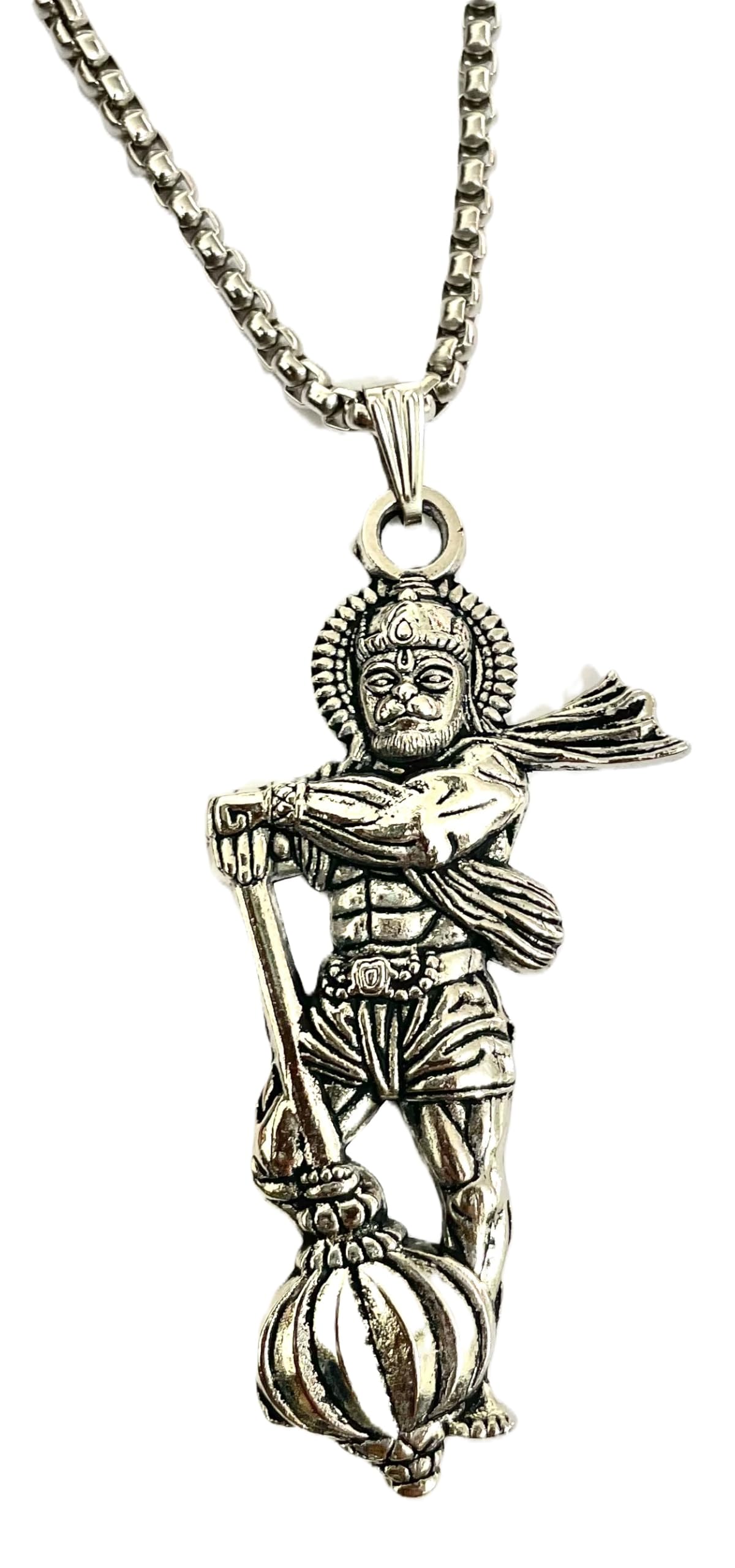 Standing Hanuman Locket Mens Womens Religious God Hanuman Pendant for Men & Women
